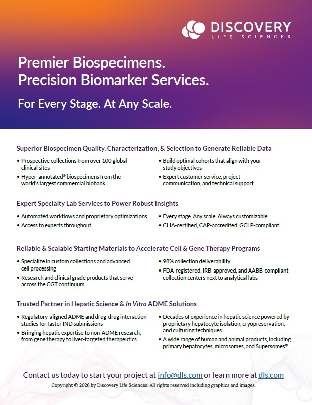 Discovery Products and Services One Sheet | Discovery Life Sciences